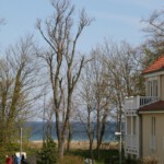 Seitlicher Meerblick vom Balkon Ferienwohnung am Weststrand schöner Balkon mit Meerblick